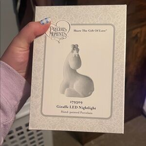 Precious Moments White Giraffe LED Nightlight Porcelain Accent